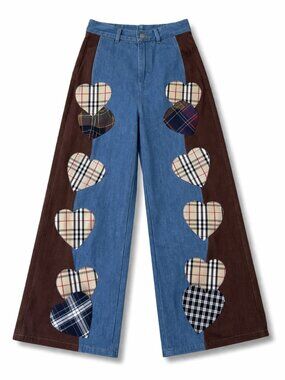 Upcycled Patchwork Jeans